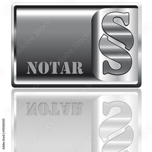 Visitenkarte Notar weiß