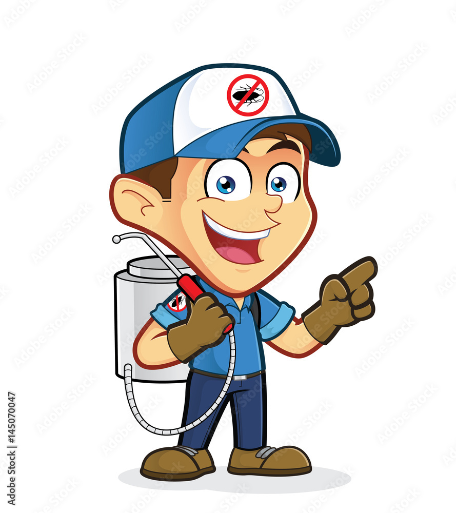 Exterminator or pest control presenting something Exterminator or pest control presenting something