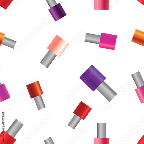 Seamless texture pattern nail polish banks, vector illustration
