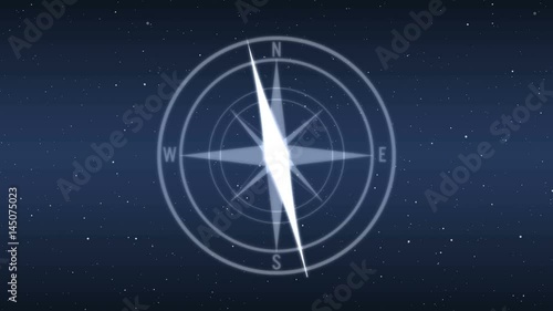 Wallpaper Mural Modern futuristic digital compass. HUD design. Concept of direction and travel.  Torontodigital.ca