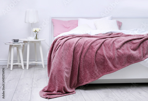 Comfortable bed with soft p...
