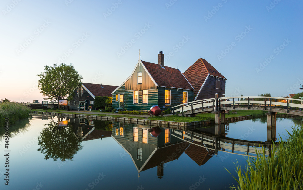 Zaanse schans, Holland - Traditional Dutch village