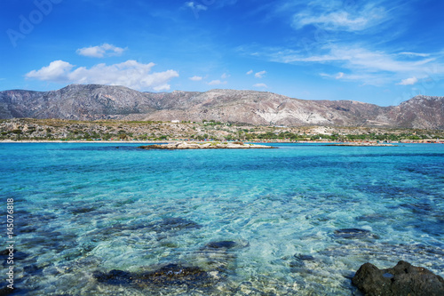 Famous Elafonisi beach  Crete  Greece