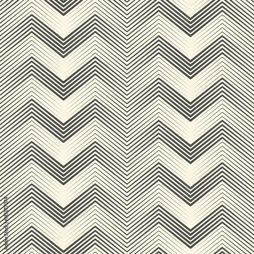 Seamless Zigzag Pattern. Abstract Black and White Stripe and Line Background