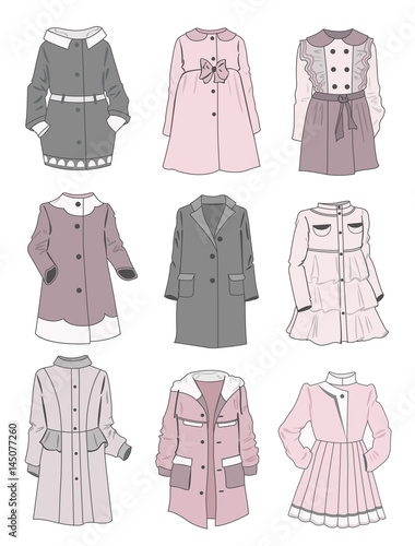 Gentle coats for little girls