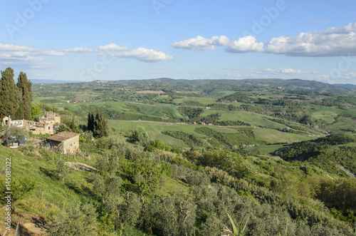 Colline toscane viste da Toiano
