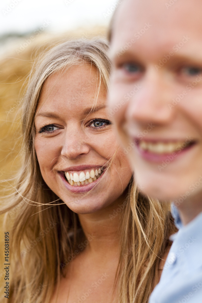 Close-up of happy young couple Close-up of happy young couple