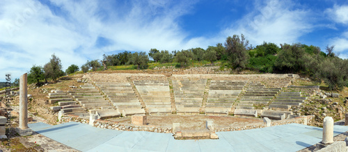 The Little Theatre of Ancient Epidaurus, Peloponnese, Greece photo