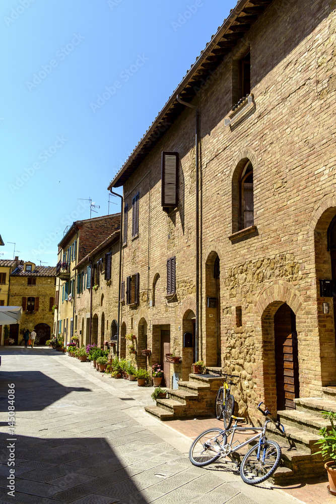 Pienza is a Medieval village in Tuscany Pienza is a Medieval village in Tuscany