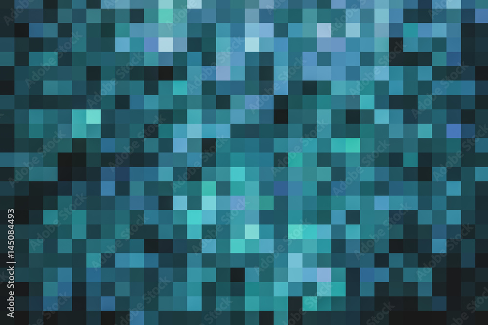 abstract square pixel mosaic