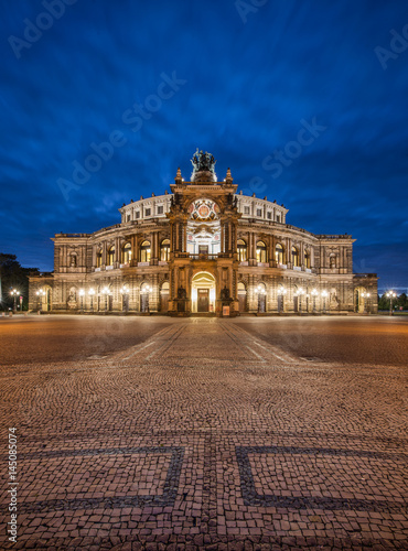 DRESDEN, GERMANY - 17 JUNE, 2015: Semper Opera House in Dresden, Germany on 17 JUNE, 2015 photo