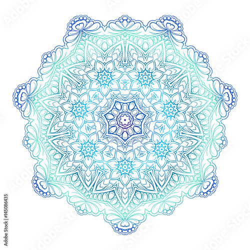 Vector ethnic ornamental mandala element