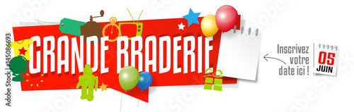 Grande braderie (avec date personnalisable)