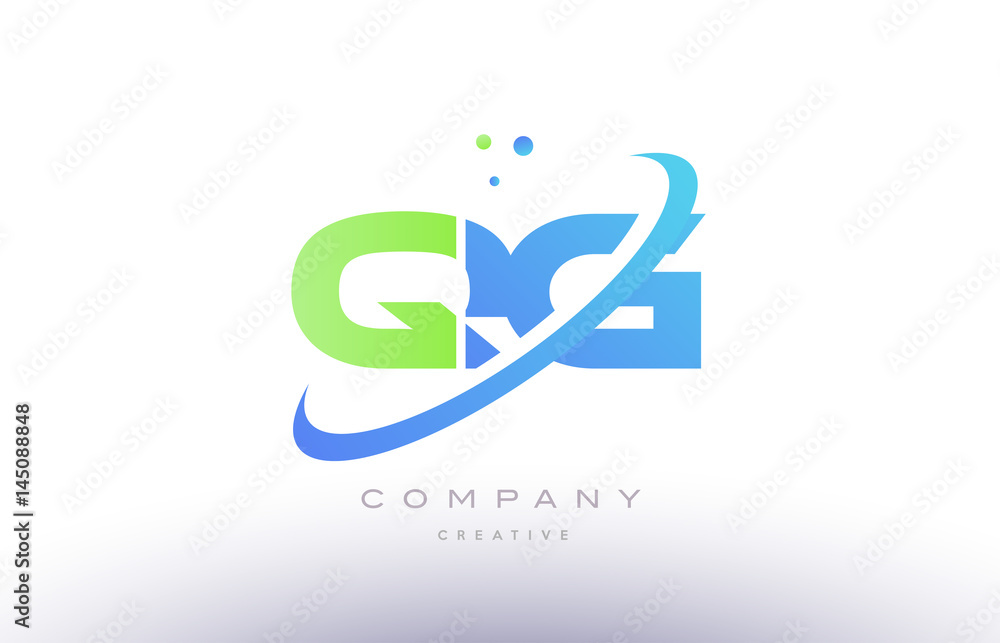 qg q g alphabet green blue swoosh letter logo icon design qg q g alphabet green blue swoosh letter logo icon design