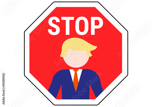 Schild Stop Nationalistische Politiker 