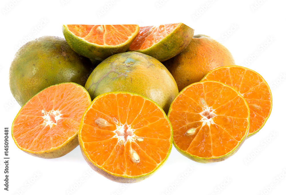 Orange fruit isolated on white background Orange fruit isolated on white background