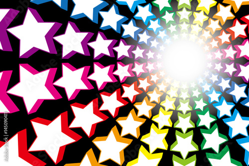 #Background #wallpaper #Vector #Illustration #design #free #free_size #charge_free #colorful #color rainbow,show business,entertainment,party,image  背景素材壁紙,打ち上げ花火,スターマイン,虹,レインボー,ダスト,キラキラ,光,星屑,集中線,放射状