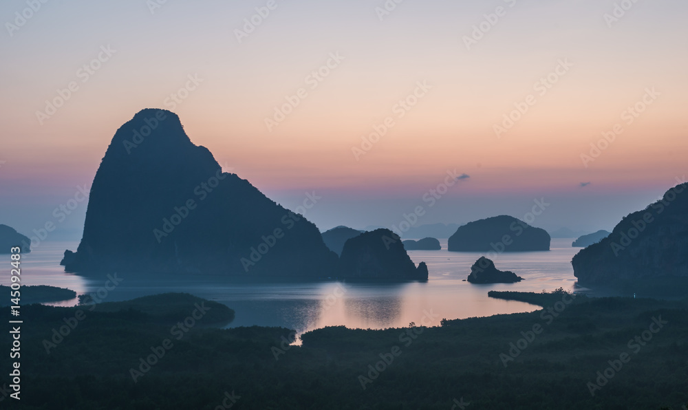 Sunshine on Samet nang she, Phang-Nga, Thailand