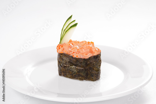 Wallpaper Mural Traditional Japanese cuisine, gunkany on white background Torontodigital.ca