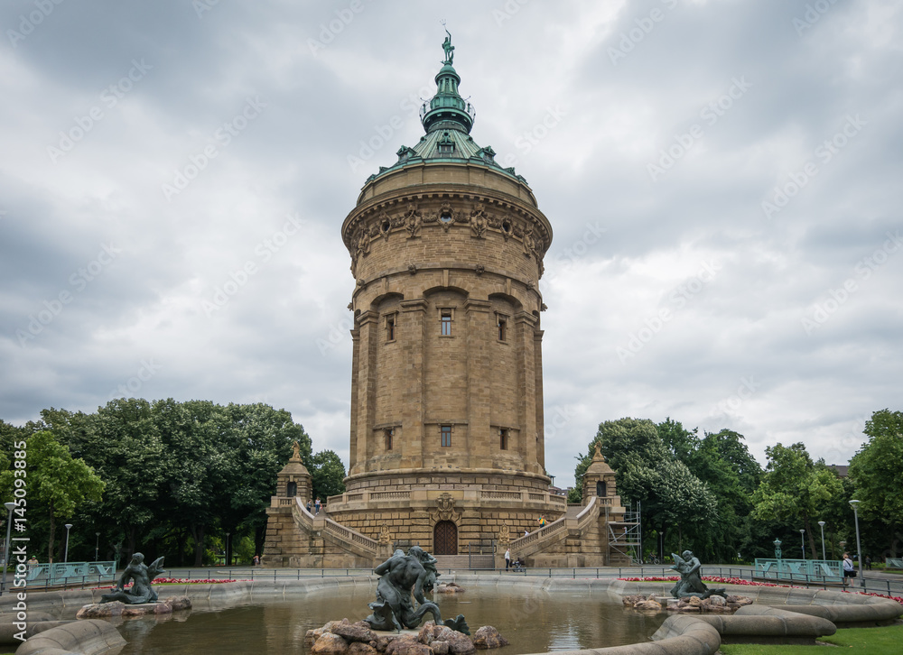 Water tower in Mannheim, Germany.