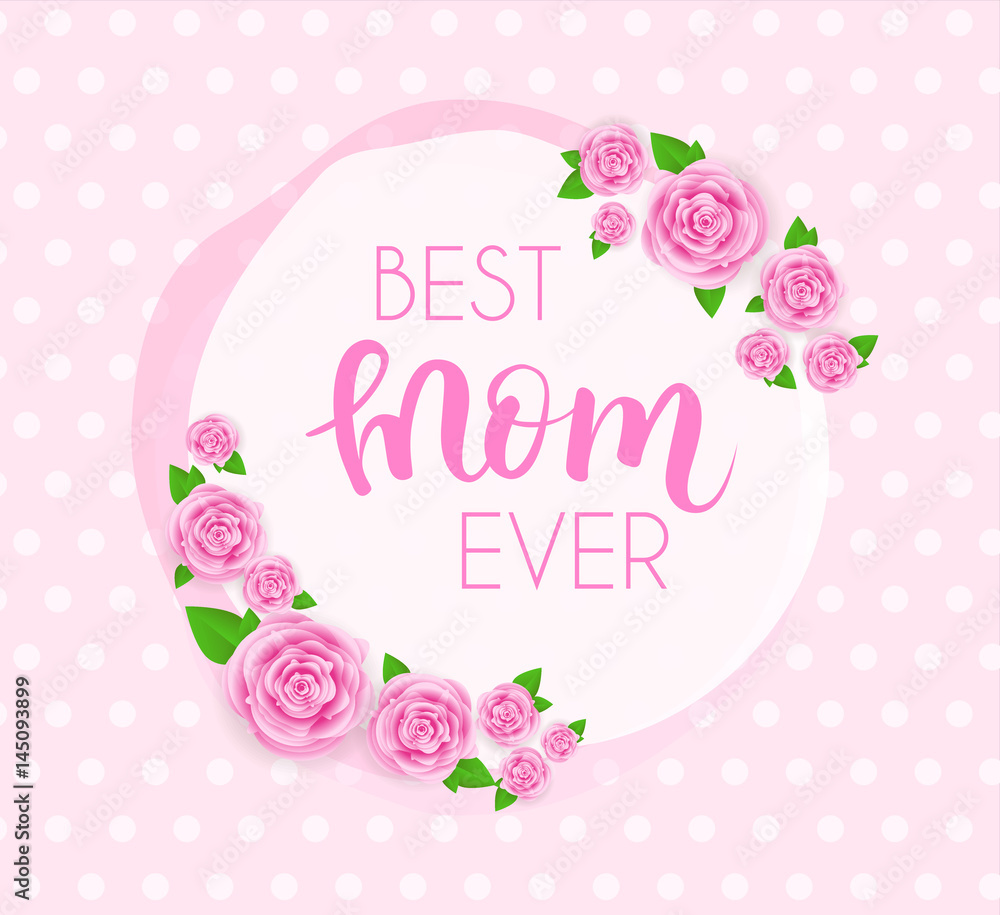 Mother's day greeting card.