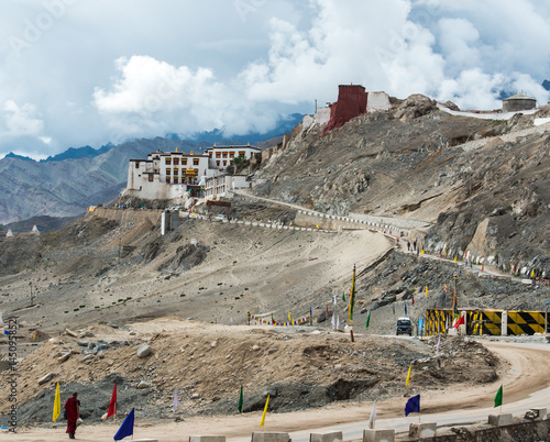 Monastery on the mountain, Ladakh, India