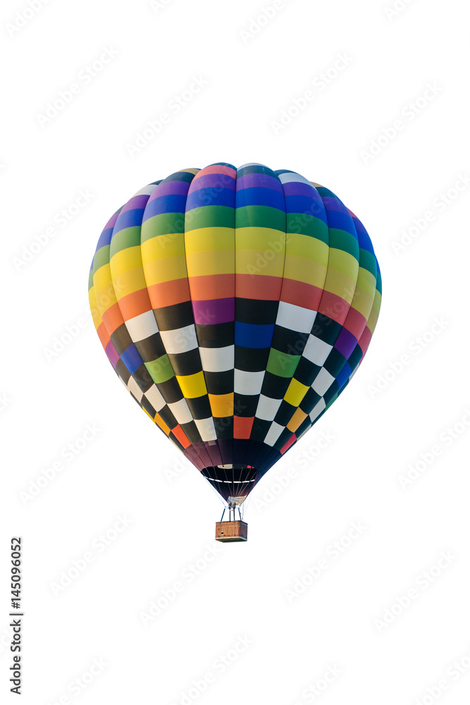 Fototapeta premium hot air balloon isolated on white background