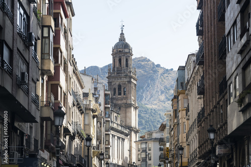 Cuadro en lienzo Jaen (Andalucia, Spain): old street