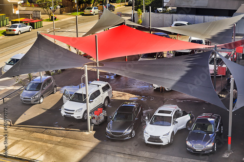 Photography Car wash above