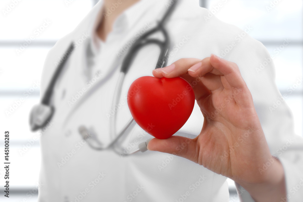 Doctor holding heart Doctor holding heart