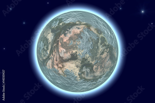 Planet  3D rendering