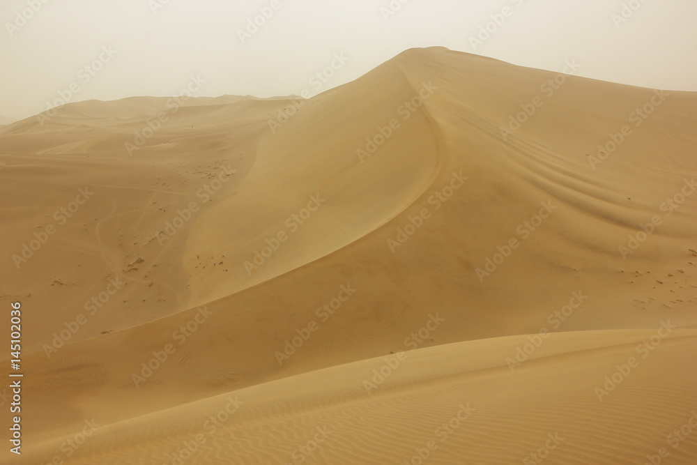 Sand dunes in Dunhuang, Gansu province ,China