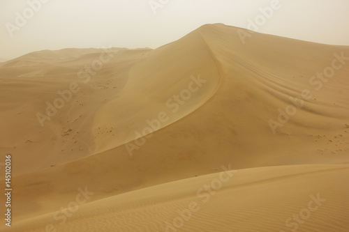Sand dunes in Dunhuang  Gansu province  China