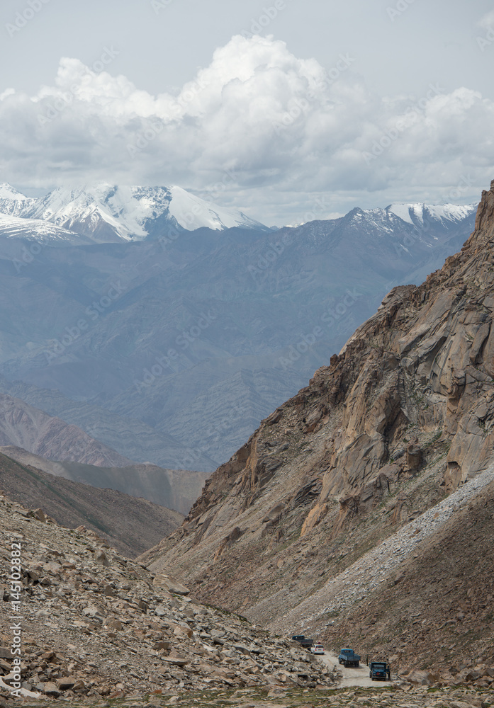 View of  Mountain Range Landscape, Leh Ladakh , India