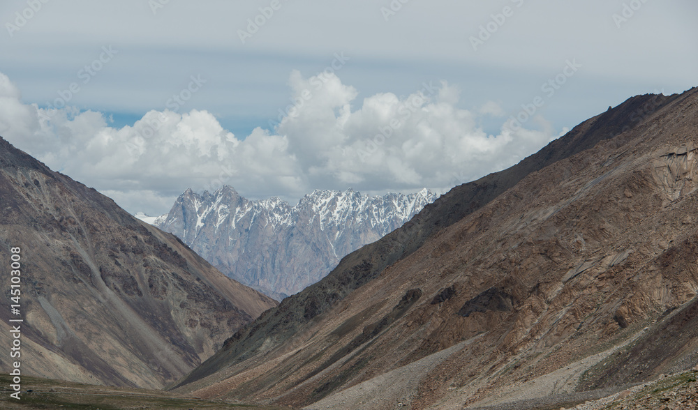 View of  Mountain Range Landscape, Leh Ladakh , India