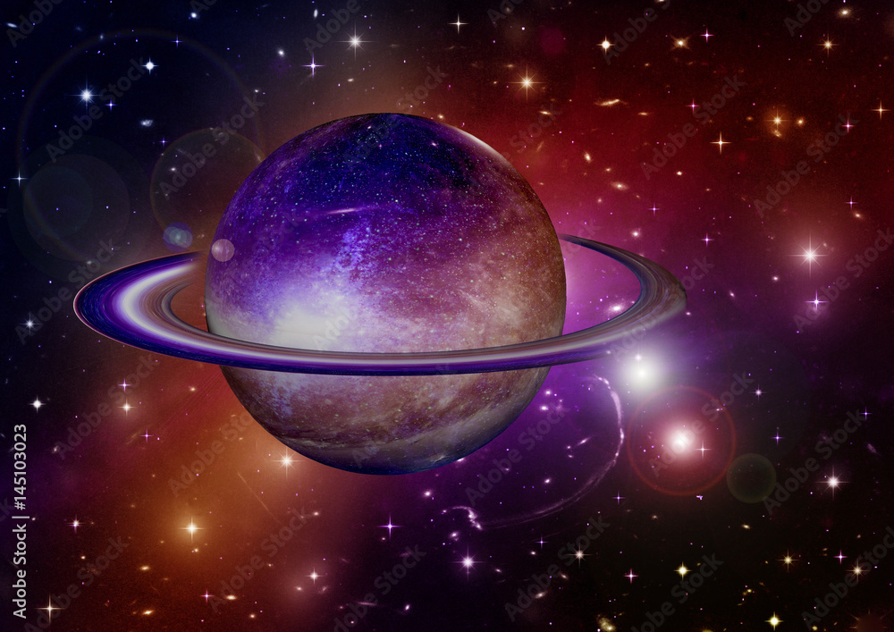 galaxy in a free space