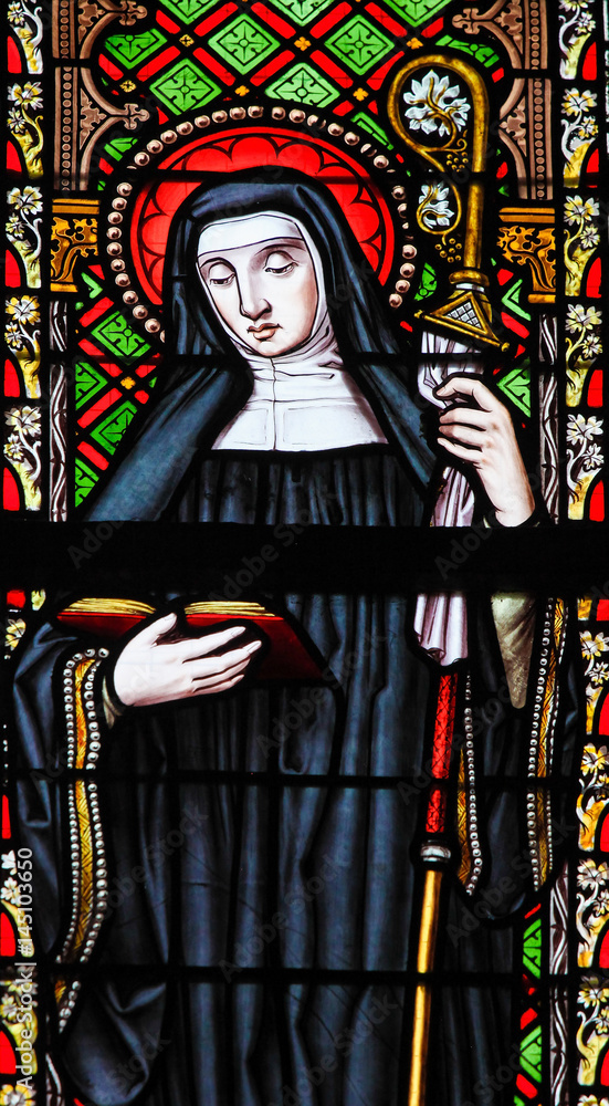 Stained Glass - Female Saint