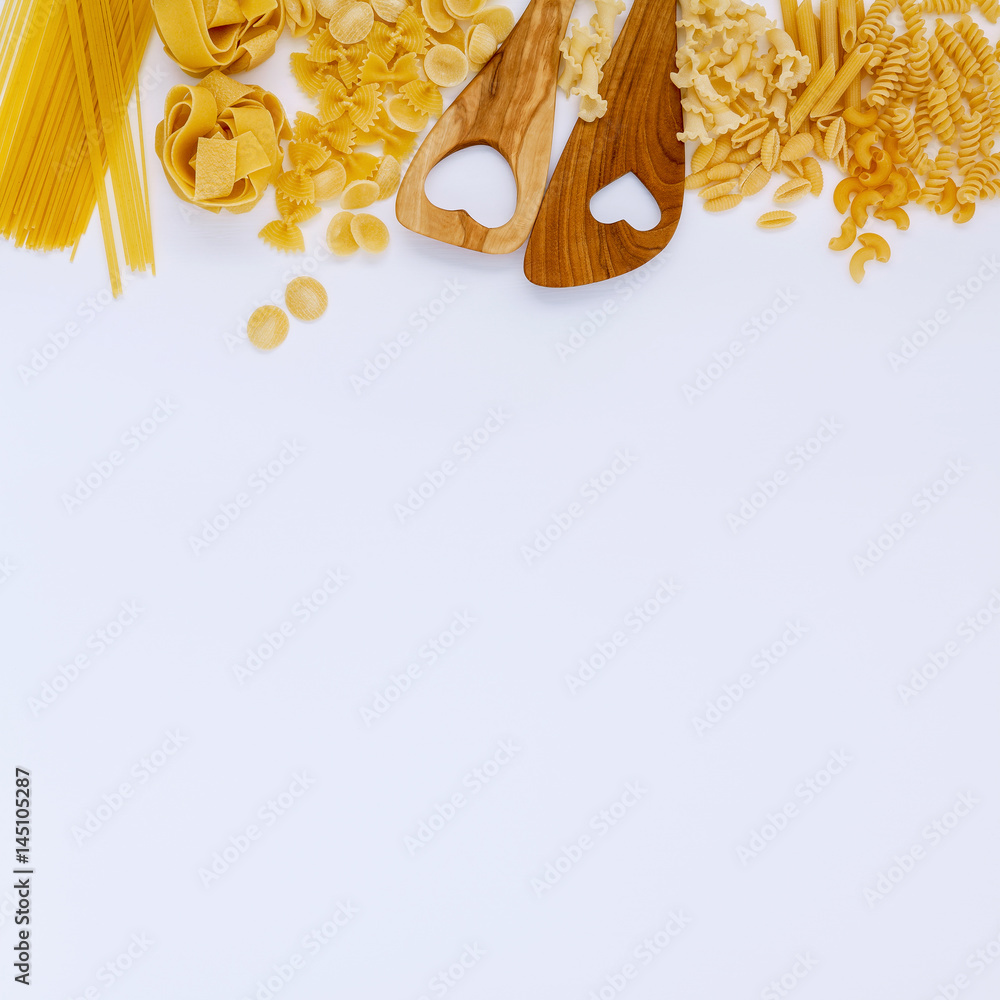 Pasta Doodle Framing Of Different Types Of Itali | lupon.gov.ph