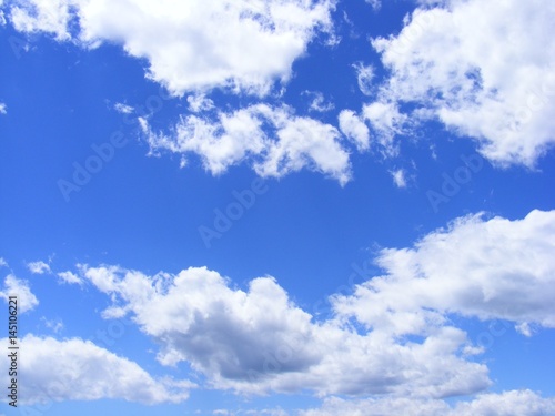 Blue sky with clouds background, Beautiful daylight natural sky composition.