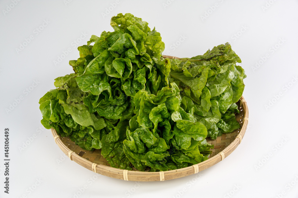 lettuce in a bamboo basket isolated on white background
lettuce in a bamboo basket isolated on white background