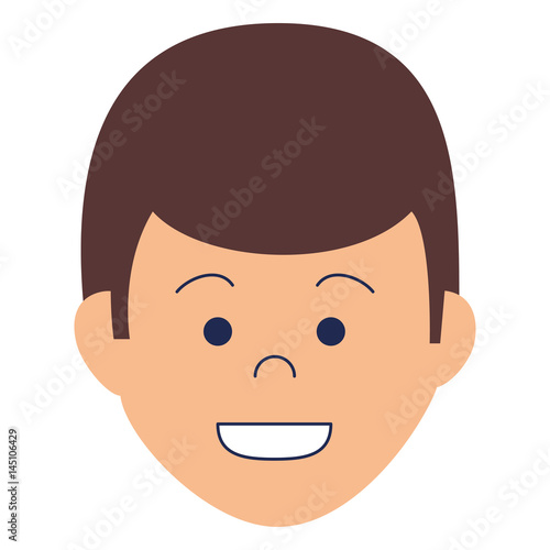 young man avatar character vector illustration design