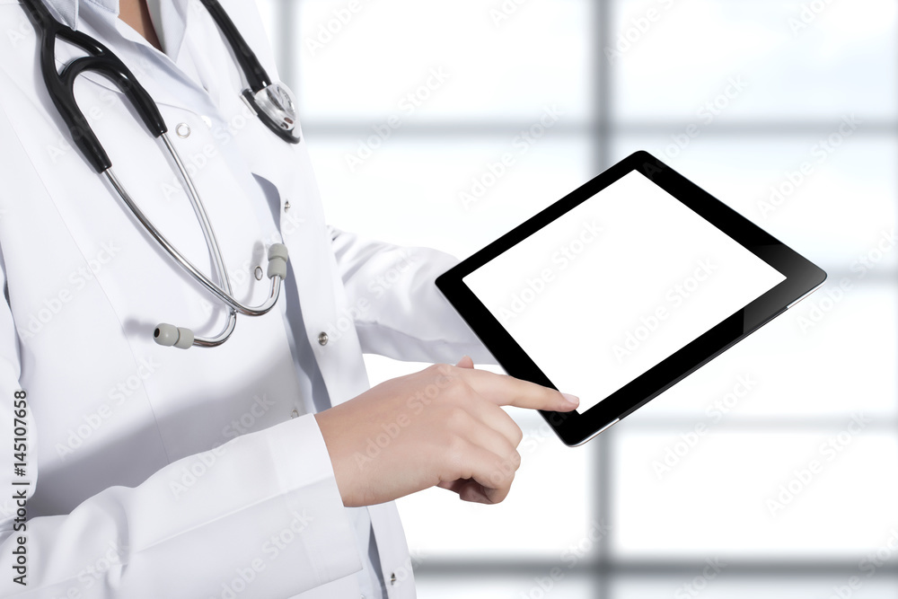 custom made wallpaper toronto digitalDoctor showing blank digital tablet screen