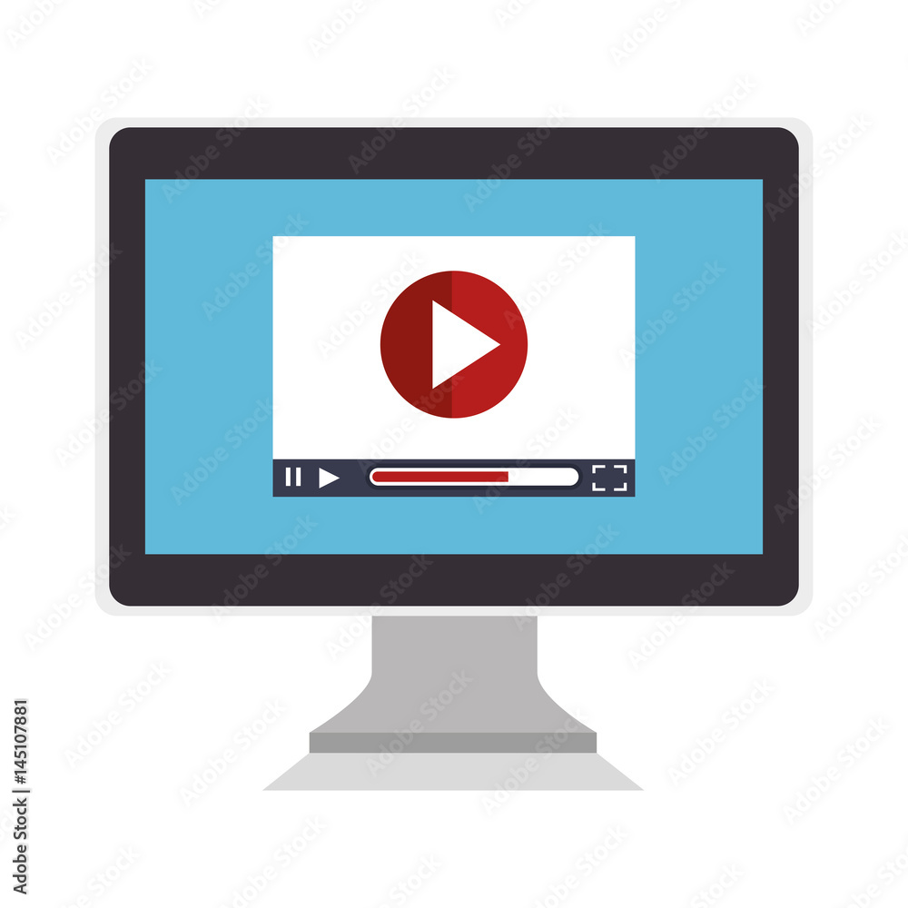 computer desktop with template icon vector illustration design computer desktop with template icon vector illustration design