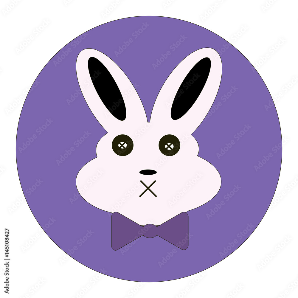 Fototapeta premium Cute Bunny icons