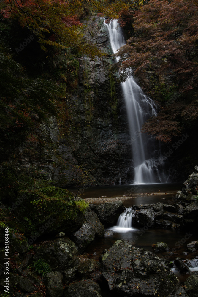 Obraz premium 秋の箕面の滝