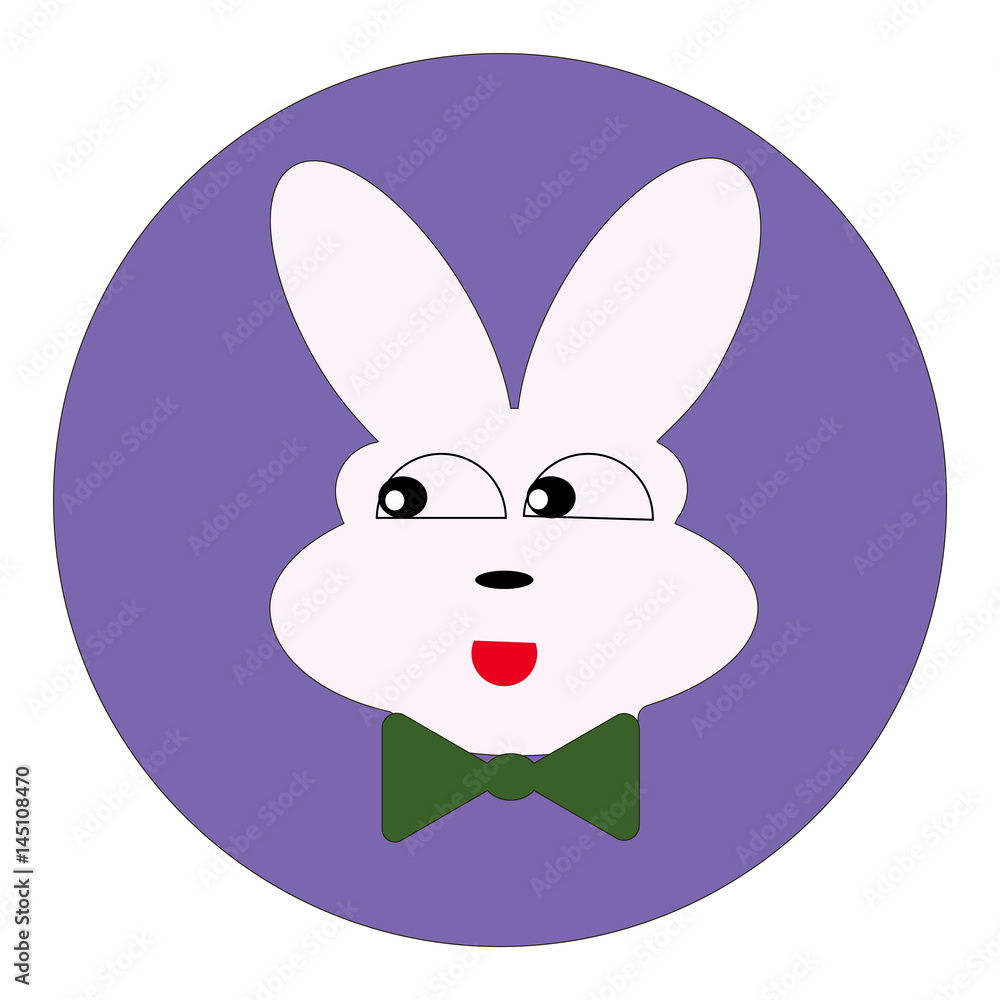 Obraz premium Cute Bunny icons
