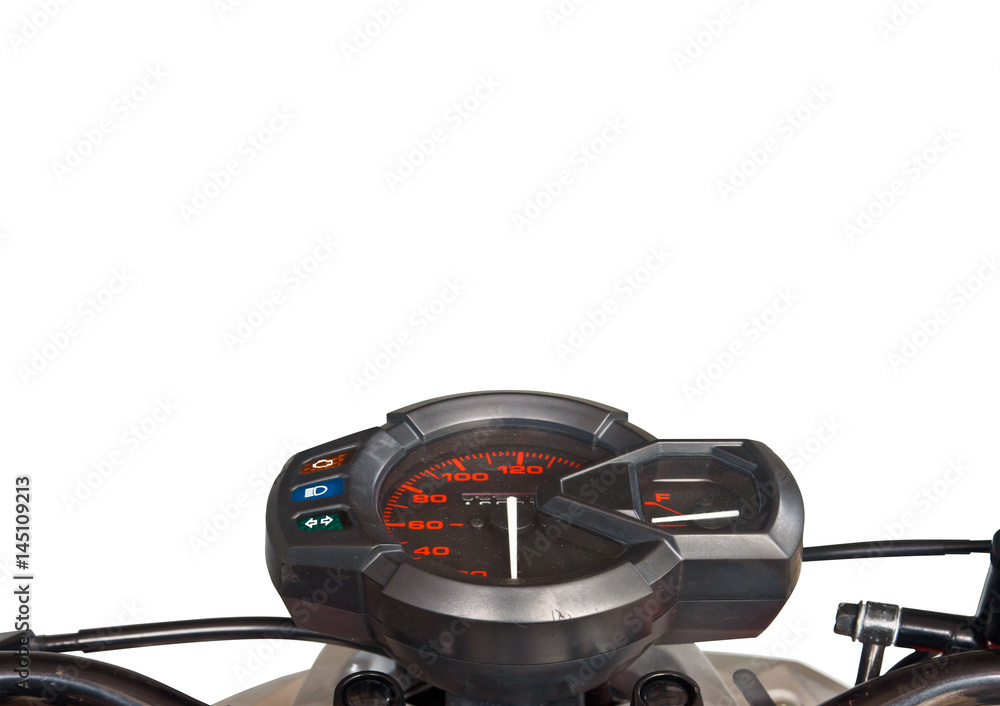 Speedometer isolated on white background with clipping path. Speedometer isolated on white background with clipping path.