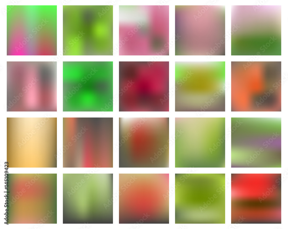 Abstract colorful smooth blurred vector backgrounds for design