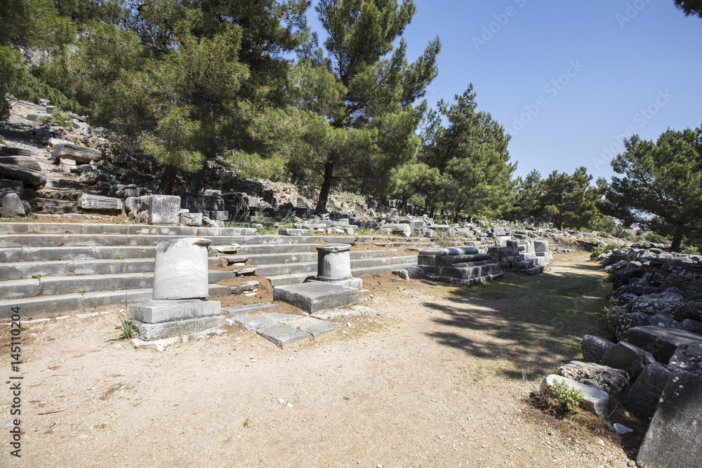 Ruins of the ancient city of Priene, Turkey Ruins of the ancient city of Priene, Turkey