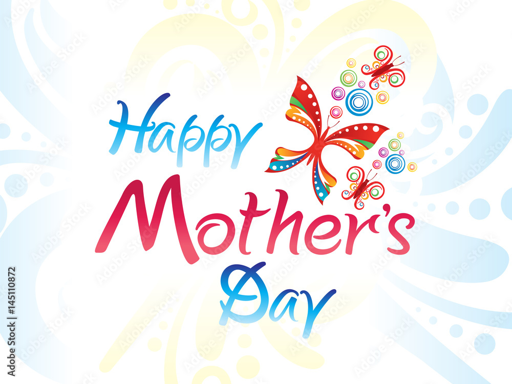 abstract artistic colorful mothers day background